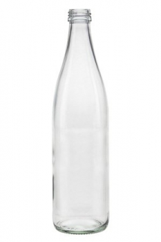 Glasflasche 500ml, Mündung PP28  Lieferung ohne Verschluss, bei Bedarf bitte separat bestellen!